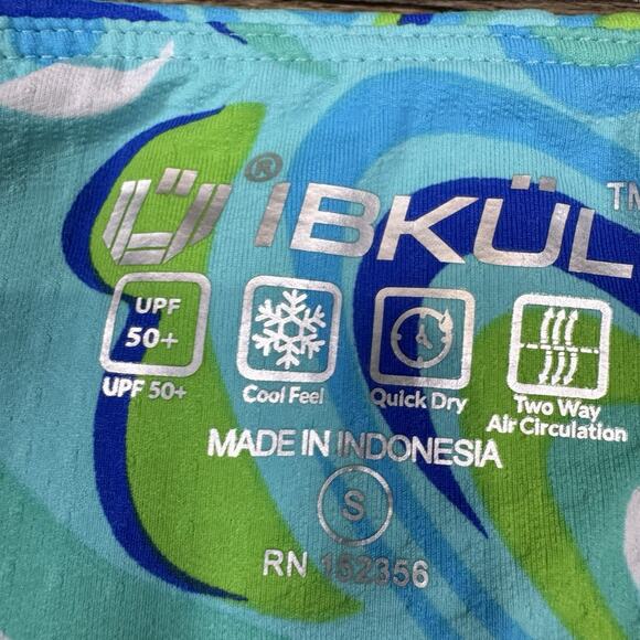 IBKUL Emma Turquoise Multicolor Geometric Print Skort UPF 50 Skirt Size S - Picture 7 of 11